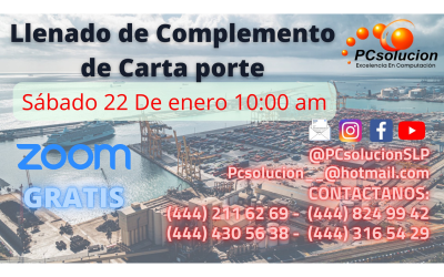 Llenado de complemento de Carta porte