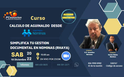 Calculo de aguinaldo desde CONTPAQi  Nominas y Simplifica tu gestión documental en nominas (rhaya