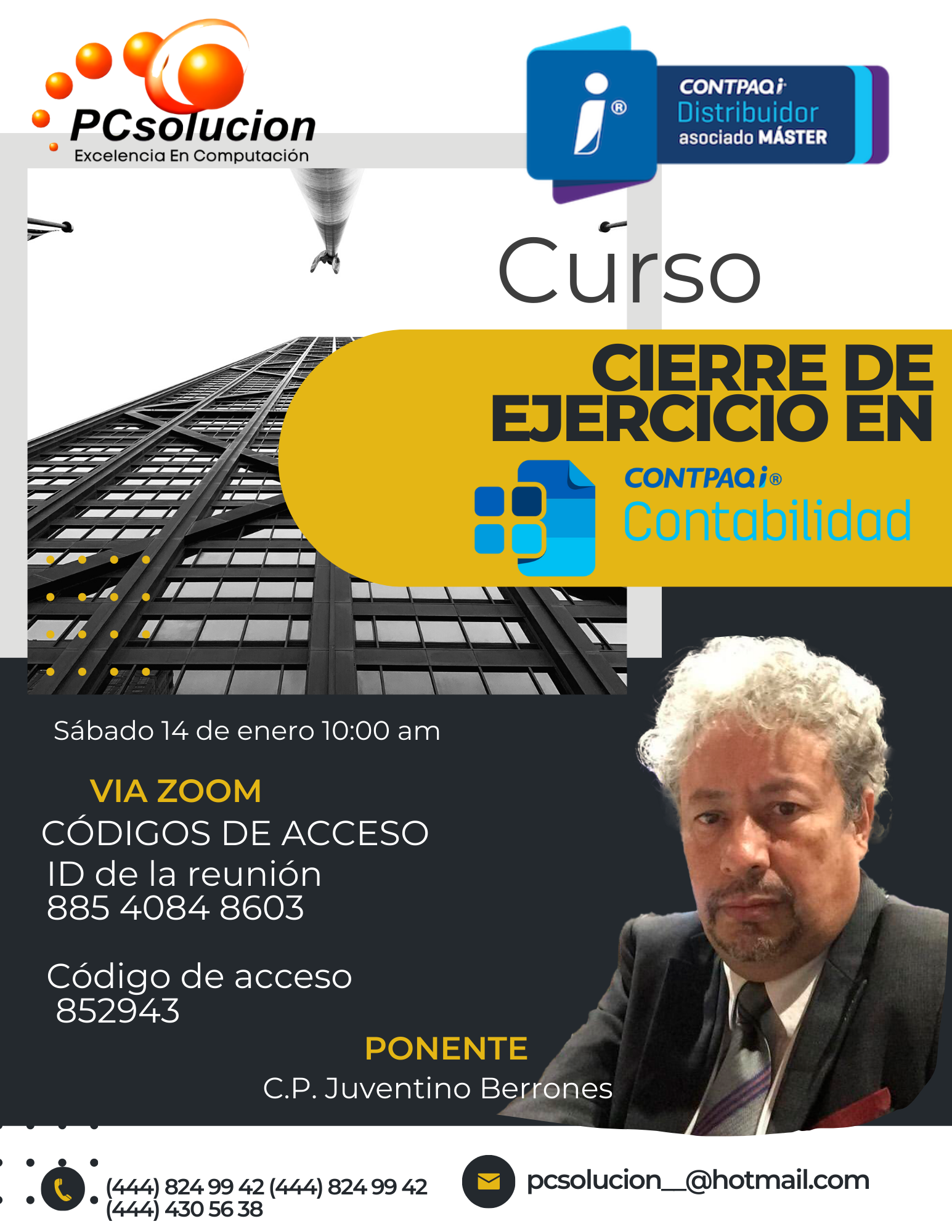Cierre de registro en CONTPAQi Contabilidad - PCSolución