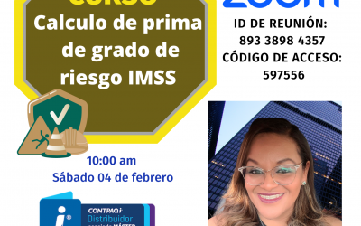 Calculo de prima de grado de riesgo IMSS