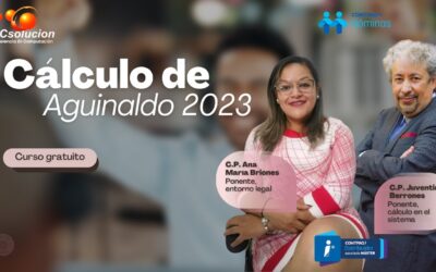 Cálculo de aguinaldo. Ponente Ana María Briones
